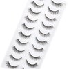 Lapluied Fake Eyelashes Natural Short Natural Eyelashes Natural Looking False Eyelashes Strip Lashes Wispy Lashes Soft and Comfortable (False Lashes SK71)