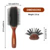 Vess C-2000 Professional Hair Brush Tourmaline Ceramic 9 Row Round Tip Curved Pad Anti-static Natural Rubber Specialized Pin Structure