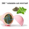 MiOYOOW Catnip Cat Ball Toy, Rotating Cat Chewing Toy Ice Cream Shaped Adhesive Cat Catnip Sphere Toy for Cat Kitty Licking Teeth Cleaning