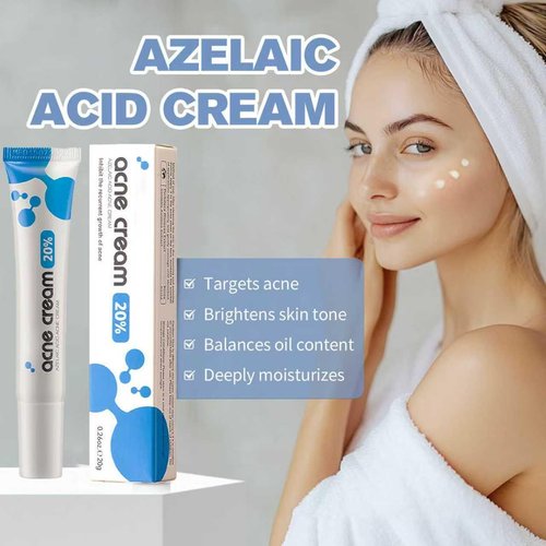 20% Azelaic Acid Cream for Face,Azelaic Acid Moisturize With Hyaluronic Acids for Face Redness, Pimple CreamAnti Acne Breakouts Azelaic Acid Gel Balance Excess Oil & Soothing No Irritation