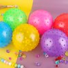LOVEINUSA 8PCS Bounce Balls, Knobby Balls with Pump 7inch Sensory Balls Spiky Massage Balls for Kids Party Favors