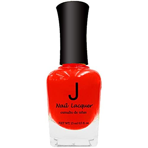 J Nail Polish #001 Neon Red (Pack of 1)