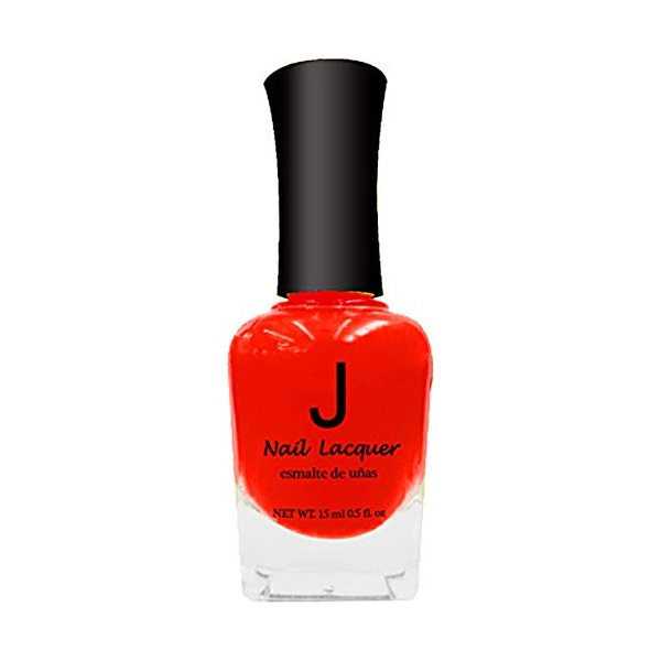 J Nail Polish #001 Neon Red (Pack of 1)