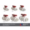 American Valve P200U-40 1" PVC True Union Ball Valve, 1-Inch