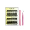 KLOFFING Lash Extension Kit DIY 200pcs Clusters Individual Lashes Kit 30D 40D