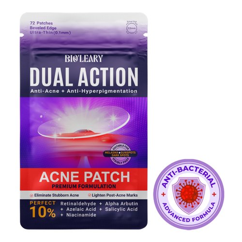 FSA HSA Eligible | Anti-Bacterial Pimple Patches For Face | Fast Acne-Drying Treatment | Anti-Inflammatory | Dual Action Acne Patch | Hydrocolloid Spot Cover | Zits Stickers | Korean Healing Dots |