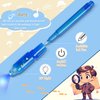 inkipen Invisible Ink Pen 24Pcs+ Notebooks,Spy Pens with UV Light,Magic Marker,Classroom Prize, Birthday Party Favors for Girls Boys,Kids Christmas Gift Stocking Stuffers
