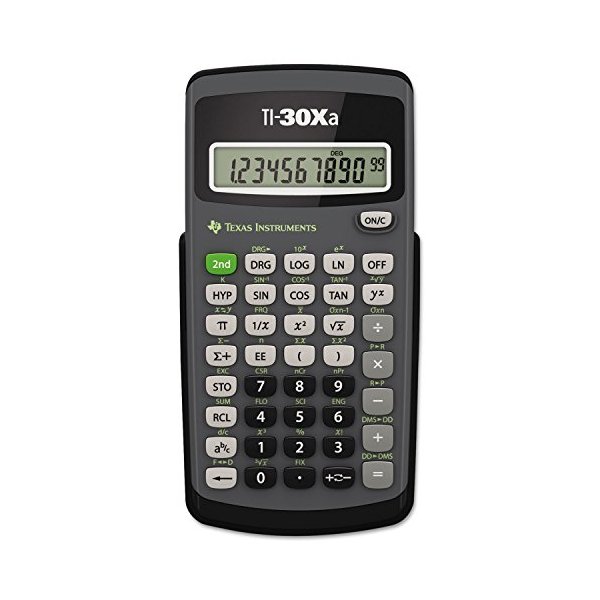 Texas Instruments Ti-30Xa Scientific Calculator, 10-Digit Lcd, Case of 2