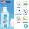 Dr. Piercing Aftercare Keloid Removal Drops – Non-Greasy Saline Solution Keloid Bump Removal for Piercings - Reduce Size & Appearance of Nose Piercing Bump, Treatment of Scars, Ear Lip Belly (15 mL)