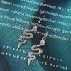 Sttiafay Punk Snake Drop Earrings Silver Snake Stud Earrings Gothic Animal Snake Earrings Long Serpent Hook Earrings Jewelry for Women