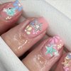 COOSLIM Summer Beach Nail Art Rhinestones Accessories Ocean Theme Shell Starfish Nail Studs Sea Series Flower Nail Charms Supplies for Nail Art Designs DIY Manicure Decoration 4