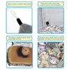 EAEDMY Guinea Pig Rat Ferret Hammock Hideout, Corner Tunnel, 14.2"x 9.8"x 4.3", Suitable for Small Pets, Easy to Clean