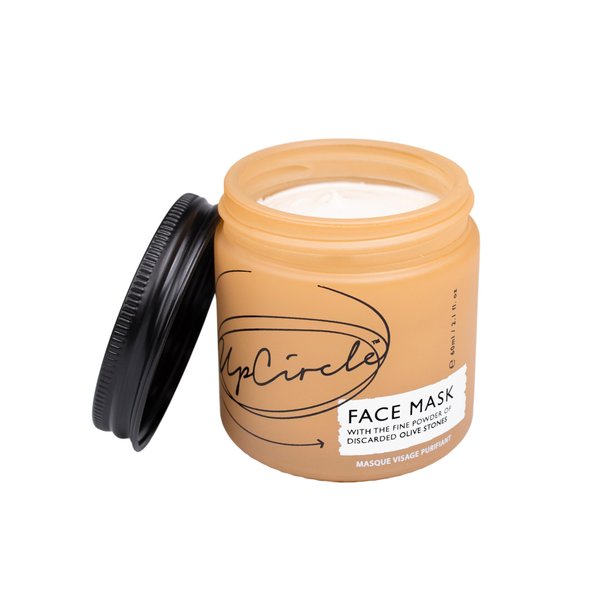 UpCircle Hydrating Kaolin Clay Face Mask with Olive Powder 60ml - Detoxifying Mask To Clear Spots, Blackheads + Prevent Breakouts - Turmeric Oil, Aloe Vera, Cocoa Butter – Natural + Vegan