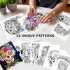 FUN LAVIE Halloween Coloring Book for Adults: 32 Spooky Sugar Skulls and Flowers Patterns for Mindfulness Stress Relief and Adult Relaxation Perfect for Halloween Fun
