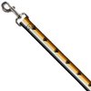 Dog Leash Flag Bear Pride2 Black Brown Orange Yellow Tan White Gray 4 Feet Long 0.5 Inch Wide