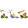 Hot Wheels Mario Kart Vehicle 3-Pack Set of Toy Cars with Gliders Inspired by Tanooki Mario, Princess Peach and Bowser