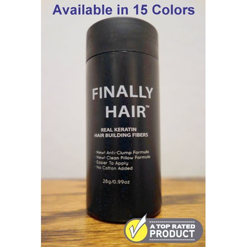 Hair Building Fibers Auburn Hair Loss Concealer Fiber 28 Gram .99oz Refillable Bottle by Finally Hair (Auburn)