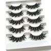False Mink Lashes Curled 6D 15mm Fake Eye Lashes Wispy Lashes Natural Eyelash Soft Five Pairs (15mm LS04)