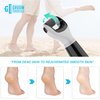 Chargeworx Groom Essentials Electric Foot Callus Remover for Feet, Foot File, Pedicure Tools for Feet, 2 Spinning Pumice Heads for Cracked Skin, Pumice Stone for Feet, Battery Operated