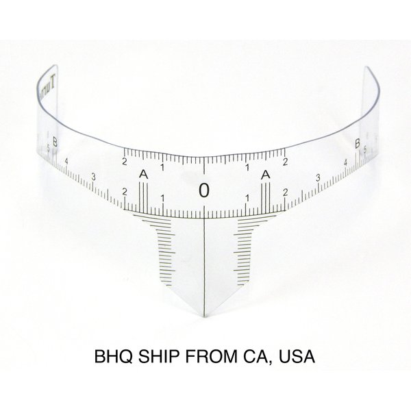 Reusable Microblading Eyebrow Stencil Makeup Measuring Shaper Ruler Tool