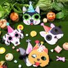 12 Pcs Dog Party Favor Masks for Kids Funny Soft Felt Masks Puppy Themed Birthday Supplies Banner Decoration for Dog Pet Birthday Animal Costume Cosplay Party Favors Baby Shower, 12 Styles