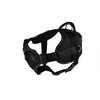 Dean & Tyler Black with Yellow Trim Fun Dog Harness with Padded Chest Piece, On Duty, Small, Fits Girth Size 22-Inch to 27-Inch