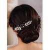 BERYUAN Crystal Rhinestone Hair Comb Bridal Side Combs Wedding Hair Accessories with Rhinestone Crystal Bridal Hair Piece for Wedding Women and Girls (black)