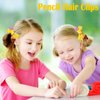 Back to School Bows Clips for Girls,2 Pcs Pencil Bow Hair Clip for Girls First Day of School Kindergarten Students Starting School Clothing Hair Decoration