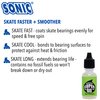 SONIC Super Oil Skate Bearing Lubricant, for Inline Skates, Roller Skates and Skateboards, 100% Synthetic Formula, 1/2 oz, Made in USA