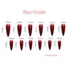 Redykat 24PCS XL Stiletto Matte Press On Nails, Salon Quality Nail Art, Extra Long Acrylic False Nails, Fake Nails, Home Quick Manicure (dark red)
