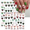 8 Sheets Christmas Nail Art Stickers 3D Cartoon Nail Stickers Christmas Garland Tree Nail Design Winter Nail Supplies Cute Nail Decals for Women Girls Kids Holiday Nail Art Decorations