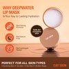 Deepwater Hydrating Lip Mask (.7 Oz) - Lip Sleeping Mask W/Sea Moss, Hibiscus Extract, Vitamin E, & More - Vegan Non-Sticky Sleep Lip Mask - Vanilla & Brown Sugar Flavored Overnight Lip Mask