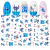 SANTA Cute Stit_ch Nail Stickers Kawaii Cartoon Nail Stikers Self-Adhesive Nail Decals for Women Girls Kids Nail Art Stickers (75+Decals)