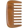 Moreinday Wooden Comb, Green Sandalwood Comb for Women Men, Wood Wide Tooth Comb, Wood Hair Comb, Hair Growth, Massage Scalp, Natural Material, Portable, 3.7x2 Inch