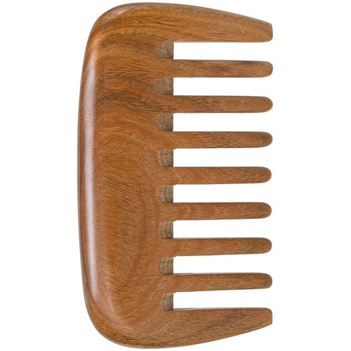 Moreinday Wooden Comb, Green Sandalwood Comb for Women Men, Wood Wide Tooth Comb, Wood Hair Comb, Hair Growth, Massage Scalp, Natural Material, Portable, 3.7x2 Inch