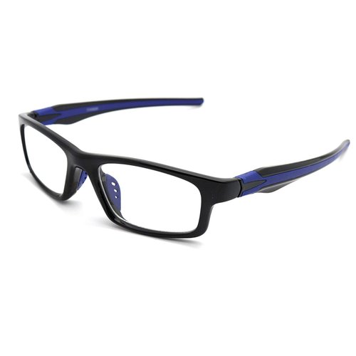 ColorViper Sports Double Injection Readers Flexie Reading Glasses (BLACK BLUE, 1.25)