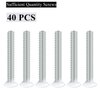 Taezn 40 Pieces Wall Plate Screws, 1.2 Inch Long Outlet Screws Perfect Replacement for Outlet Cover Screws,Switch Plate Screws, Light Plate Screws