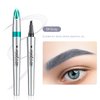 Eyebrow Pencil,3D Microblading Eyebrow Tattoo Pencil 4 Fork Tip,Eye Makeup Long-Lasting Waterproof & Smudge-proof Natural Eyebrow Hair Eyebrow Pencil (2#grey)