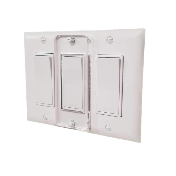 Decora Switch Plate Cover Lock, Child Protection, Residential, Lighting, Sump Pump, Indoor/Outdoor