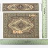 iLAND Miniature Dollhouse Accessories of Woven Dollhouse Rug 9.4” x 5.7” 9.2" x 1.8" for Dollhouse Furniture on 1/12 Scale and Dolls 3” - 12” (2pcs Admiration)