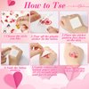 JUNEBRUSHS Valentine's Day Temporary Tattoos, 180 Pcs Valentines Tattoos Stickers 30 Styles Face Make up Goodie Bag Stuffers Gift Filler for Valentines Accessories Party Favors Decorations