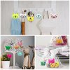 XIPEGPA 50 PCS Mini Animal Plush Toys Set Cute Small Animal Stuffed Toy Keychain for Party Favors Keychain Ornament for Goody Bag Easter Egg Stuffers Carnival Birthday Party Classroom Prizes