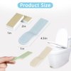 4PCS Toilet Seat Lifter Tab Silicone Toilet Seat Lifter Silicone Dirty Hand Opener Convenient Clamshell Sanitary Lid Opener Household Creative Handle Toilet Accessories(White Green Blue Khaki)