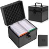 MIXPOET Graded Card Storage Box, Top Loaders Storage Case, Sports Trading Card Box, Baseball Cards Slab Case PSA MTG CSG BGS SGC Magnetic Card Holder, Waterproof Carrying Case, Collector Storage Boxes