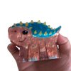 Novelty Brown Ankylosaurus Dinosaur Hair Clip,Acetate Claw Clips,Hair Clips for Women