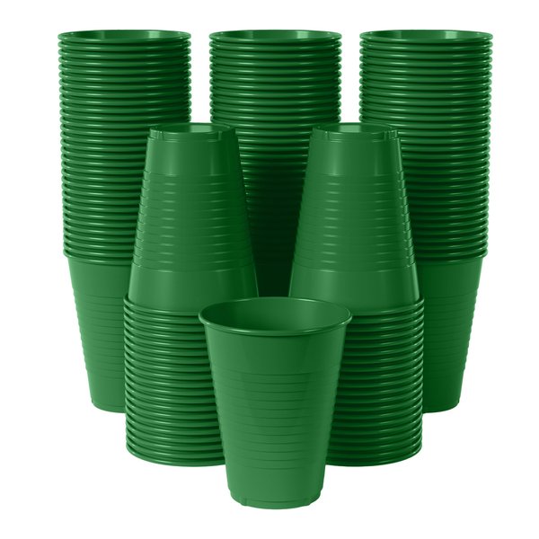Exquisite 12 oz Emerald Green Plastic Cups For Party 50 Pack | Green Disposable Cups |Green Party Cups Disposable | Plastic Party Cups | 12 oz Plastic Cups Disposable | Plastic Drinking Cups