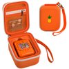 Case for Bitzee Interactive Toy Digital Pet and Case, Hard Carrying Holder for Virtual Electronic Pets React to Touch, Protective Container for AA Batteries and Other Accessories (Box Only)-Orange