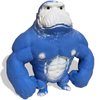 Zuhekti Squishy Monkey Toy Anime Figurine Latex Monkey Toys Jungle Animal Figurine, Squishy Gorilla Monkey Toy for Kids Child Boys Girls（Blue）