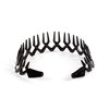 Women Men Plastic Sharks Tooth Headband Toothed Hairband Hair Comb Zigzag Hair Band Hair Hoop Hair Accessory (Black)