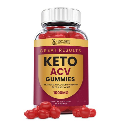 Justified Laboratories Great Results Keto ACV Gummies 1000MG with Pomegranate Juice Beet Root B12 60 Gummys